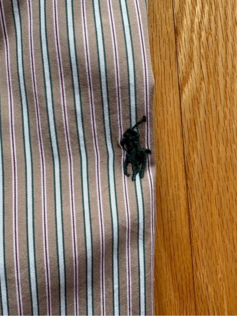 Lot 2 Polo Ralph Lauren Mens Long Sleeve Dress Shirt Small Stripes Multicolor - Picture 7 of 7